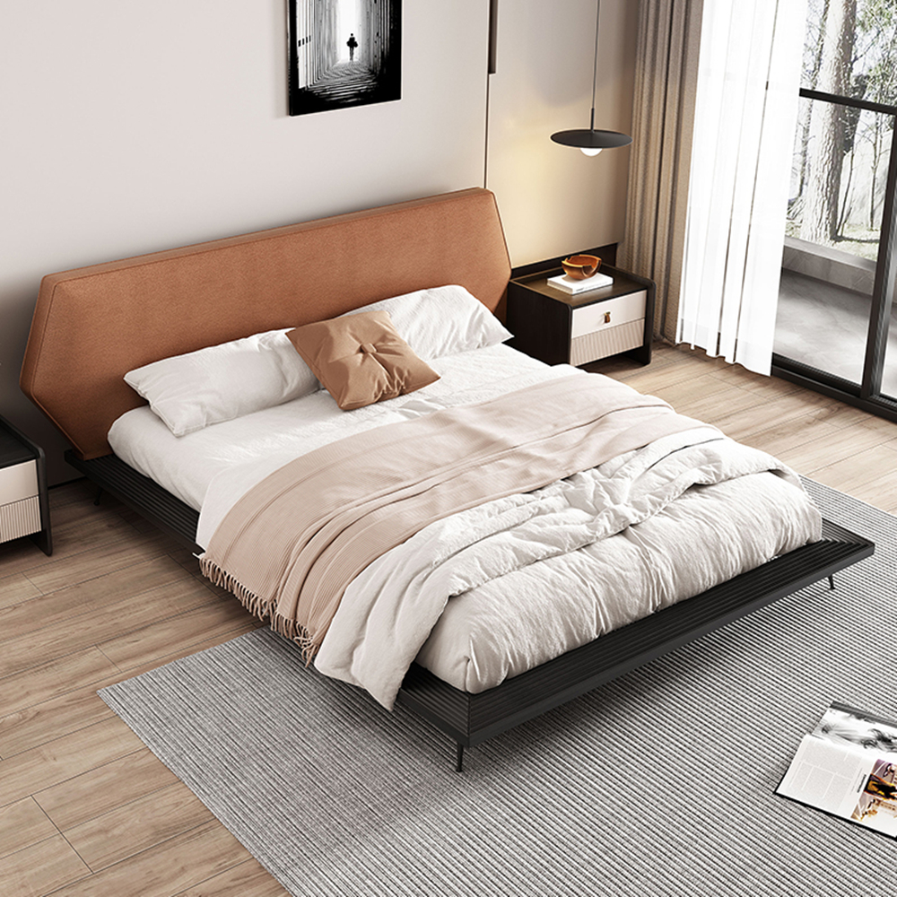 Barrett Brown Technical Fabric Simple Bed Frame King Size