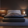 Nadia Gray Fabric Minimalist Bed Frame King Size