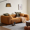 Airlie Brown Boucle 3-Seater Arm Sofa Modern Couch